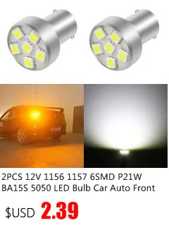 2 шт. Лидер продаж 12V 1156 1157 22SMD P21W BA15S BA15D светодиодный автомобильная лампа авто передний стоп-сигналы поворота фонари Габаритные светодиодные лампы накаливания