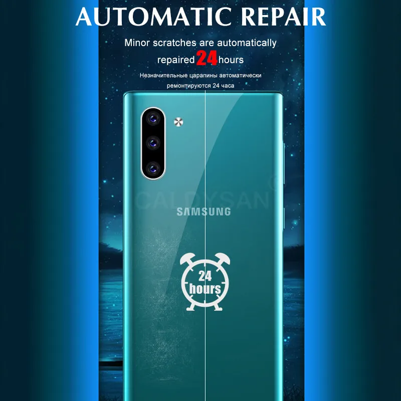 100D задняя защитная Гидрогелевая пленка для samsung Galaxy S9 S10e S8 Plus Note 8 9 10 Pro полная