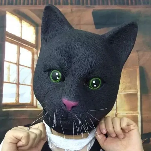 Кошачья голова женская девушка сексуальная кошачьи уши маска Милая голова кошки длинные уши повязка маска Хэллоуин маскарад вечерние аксессуары для косплея
