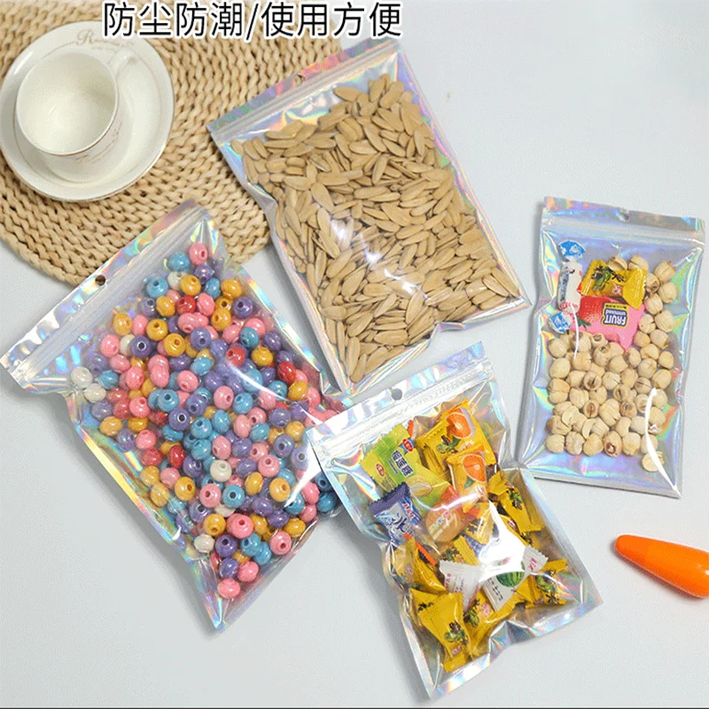 10 шт. Алюминий Фольга мешки замка застежка молнии термосклеиваемый пакет из Еда