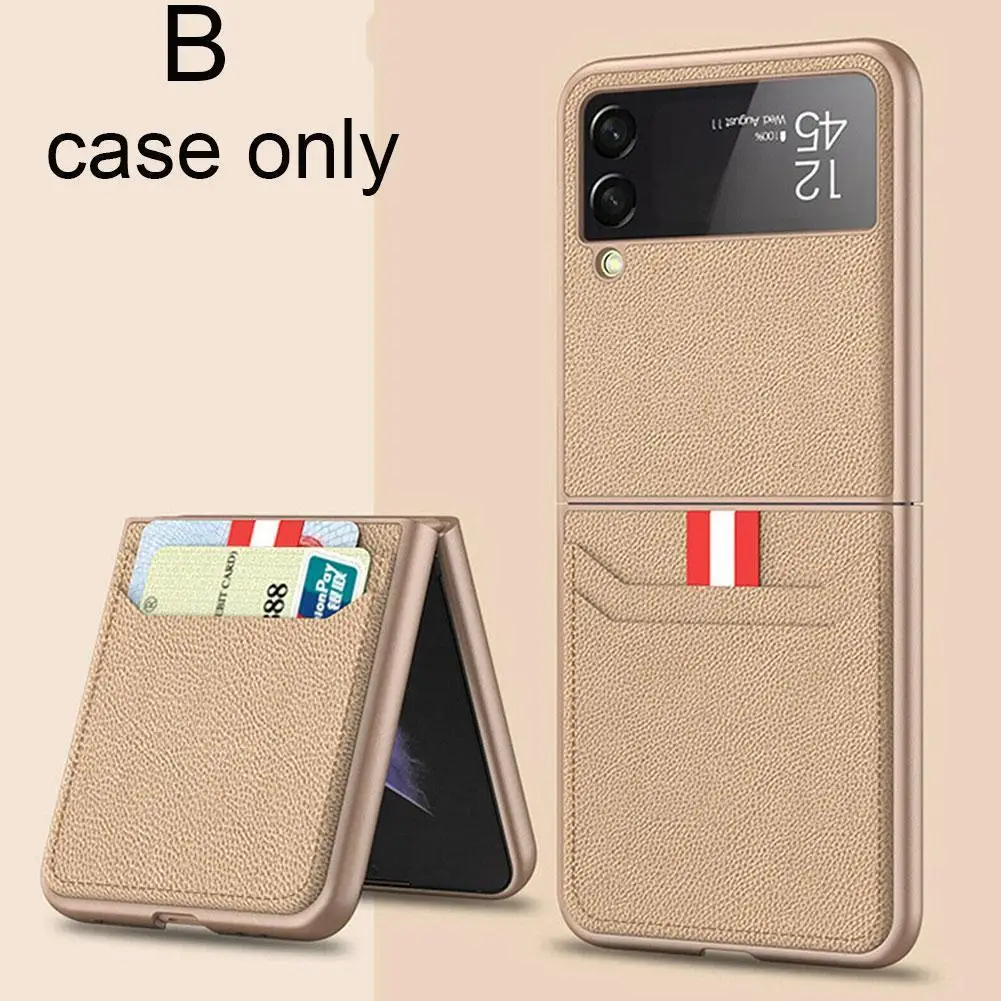 

2021 новый роскошный складной кожаный чехол для телефона Samsung Galaxy Z Flip 3 ZFlip3 ZFlip 3 противоударный защитный с отделением для карт