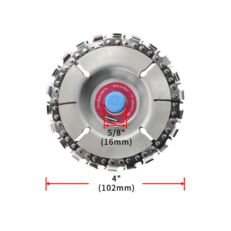 4 дюйма 22 зуб прочный угловый шлифовальник диск для резки древесины рифленая пила