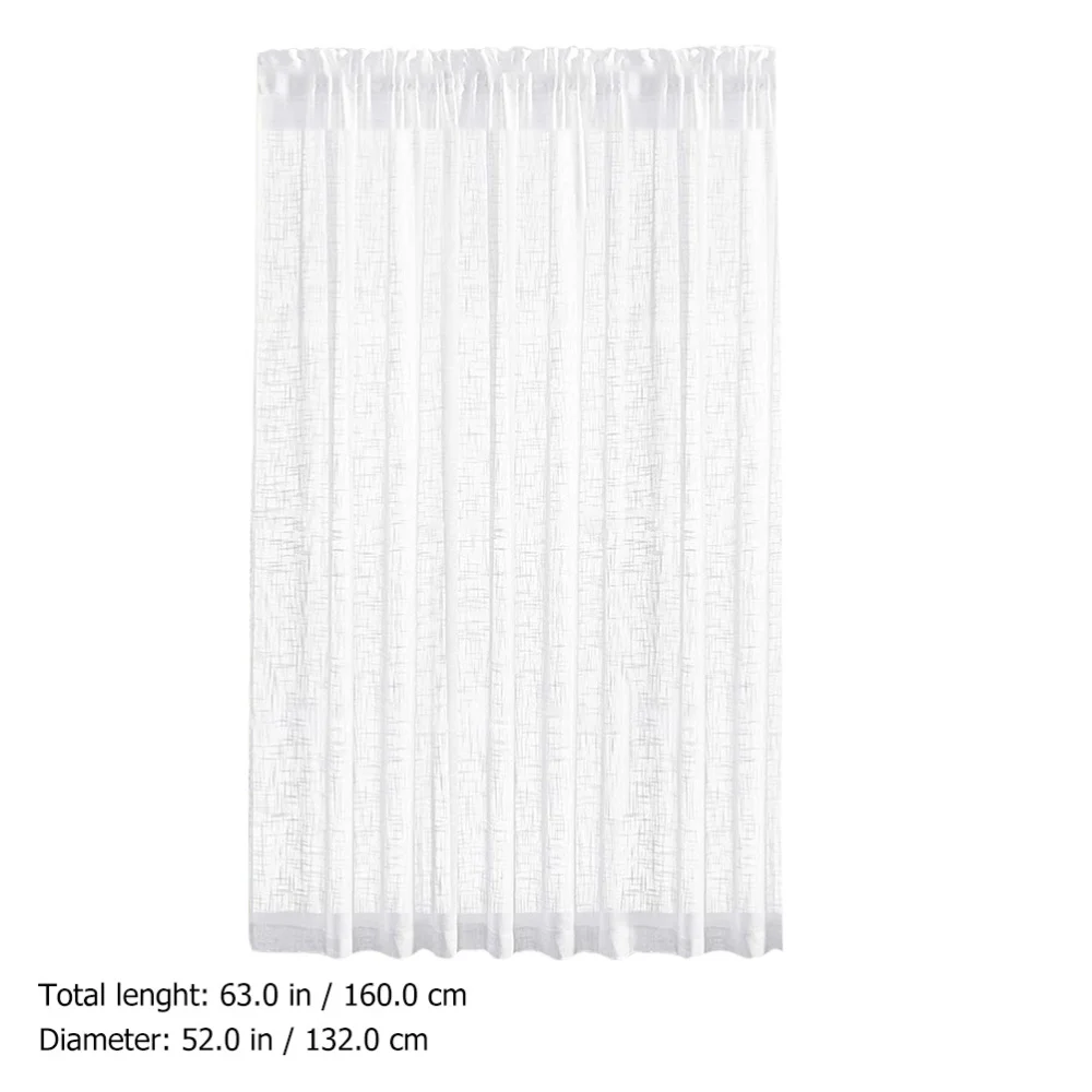 

Balcony Living Room Sheer Curtain Window Drape Decorative Bedroom Curtain