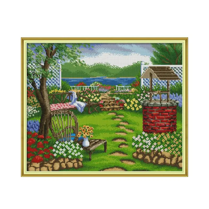 Полное сверление DIY Алмазная картина Картина-Наклейка на стену квадратная