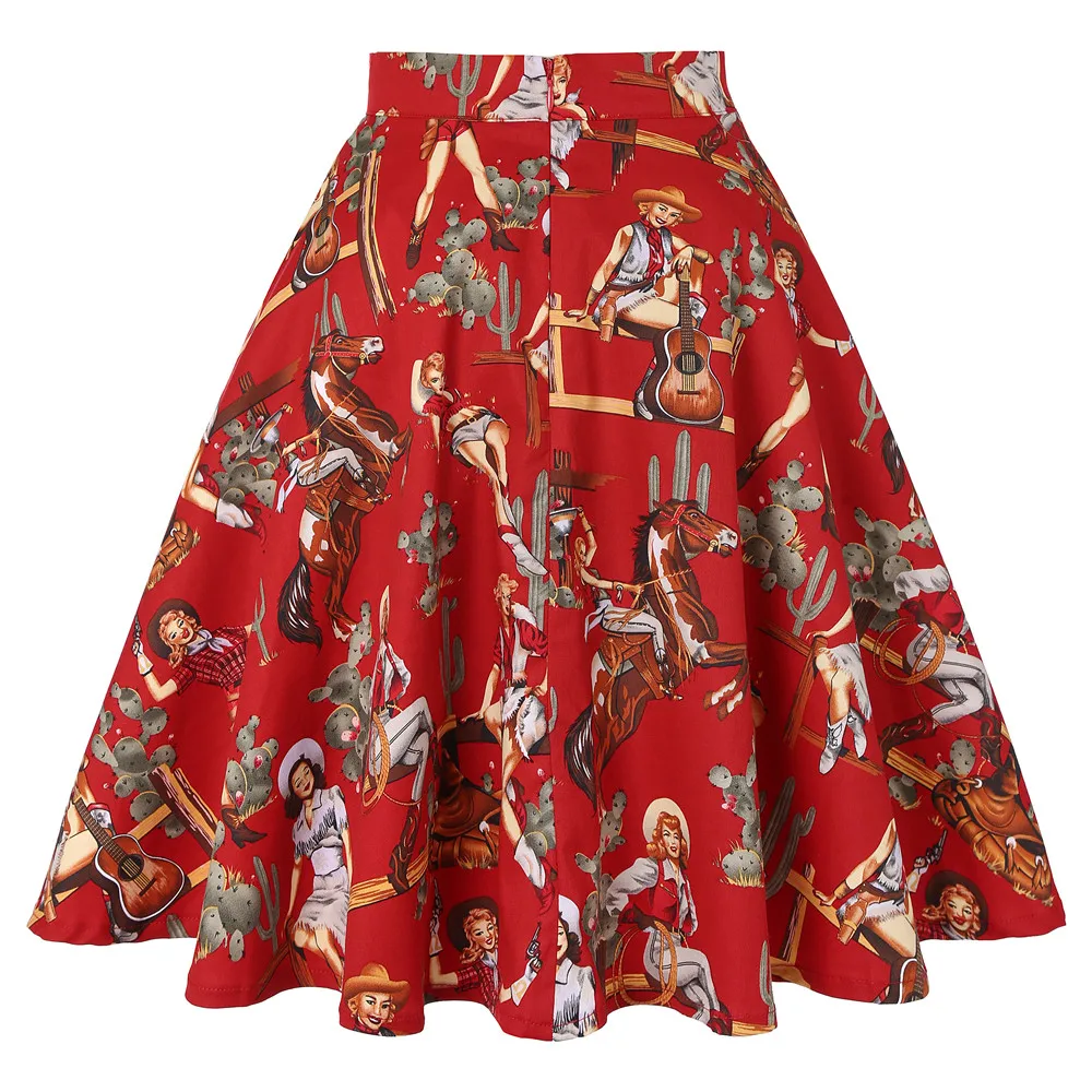 Небольшой красного цвета из хлопка с узором в горошек женские сексуальное миди