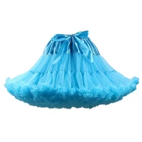 pettiskirt for teenagers 2022 candy color adult girls short fluffy tutu skirt mini skirt summer