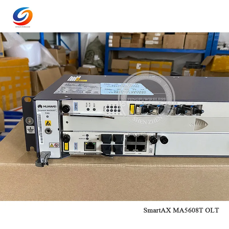 100% Оригинальный блок питания переменного тока Hua wei GPON OLT MA5608T 1G с 8 портами GPBD класс