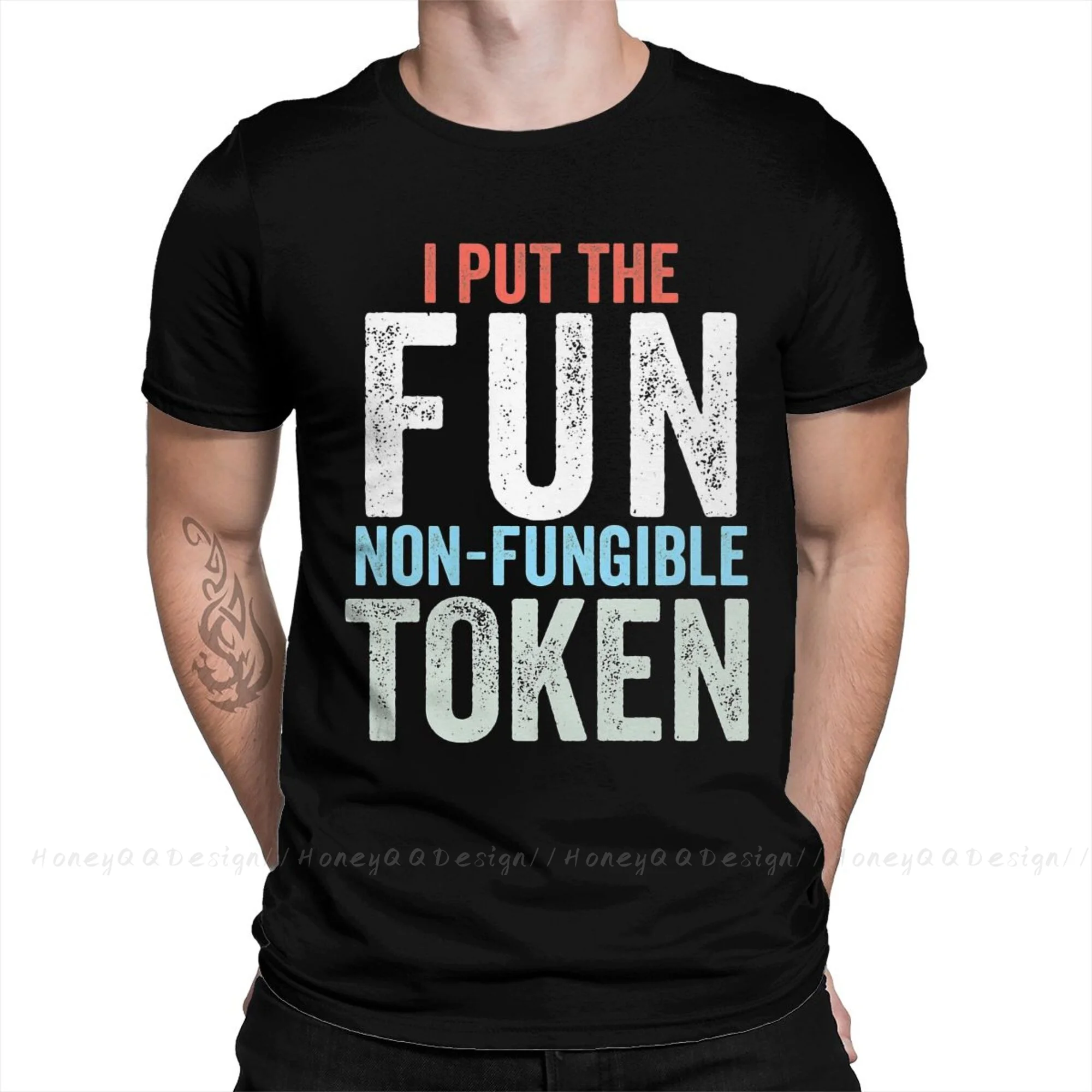 

NFT CryptoPunk YABC Tshirt Non-Fungible Token NFT Crypto Art Crypto Crewneck Cotton Men Shirts Round Collar Clothing Original