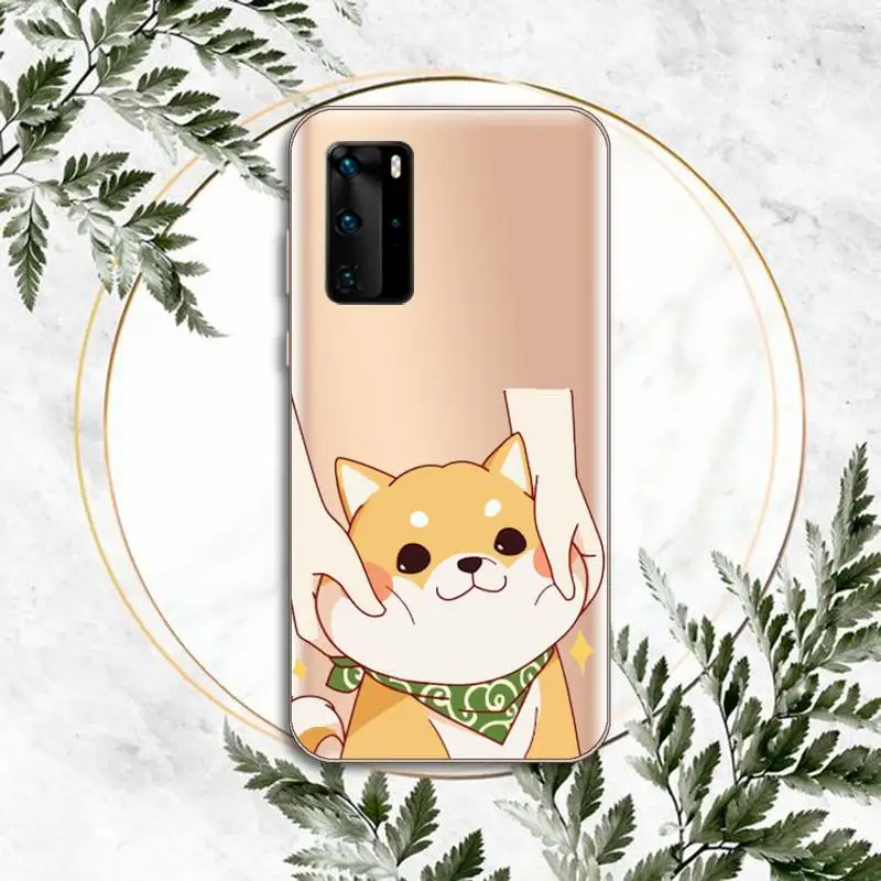 

Cute cartoon animal corgi dog Phone Case Transparent for Huawei P honor 8 10i 20 30 40 smart 2019