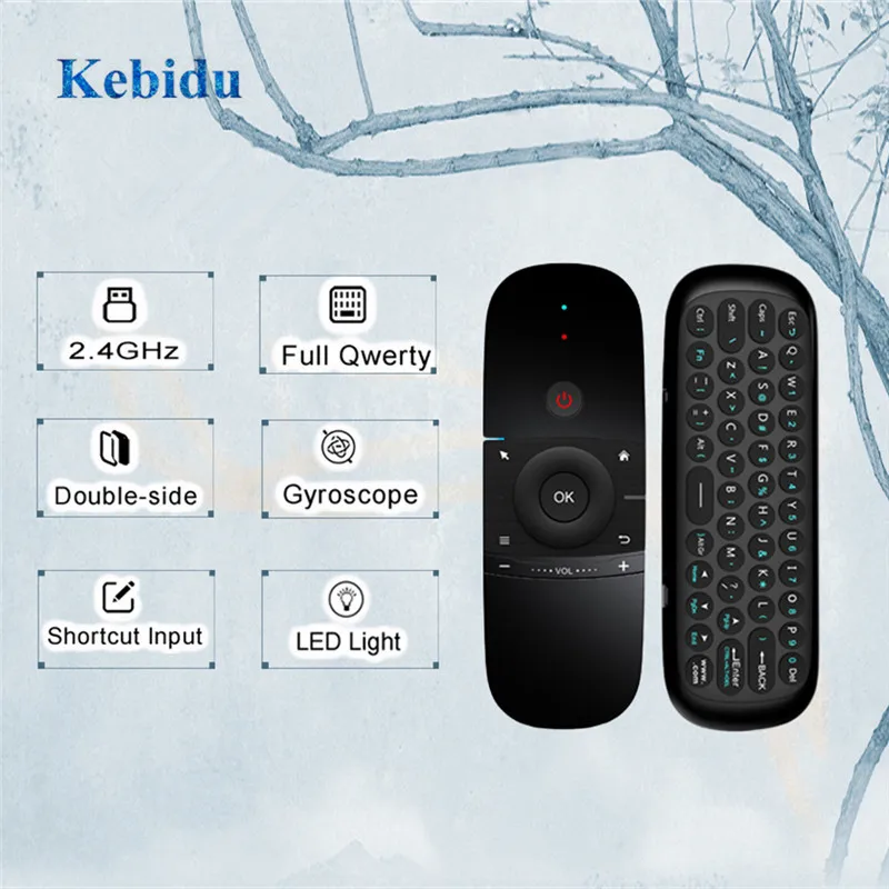 W1 беспроводная клавиатура с дистанционным управлением 2 4G Fly Air Mouse Raspberry для Android
