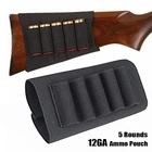 Тактический держатель патрона 12GA приклад для дробовика для страйкбола, 5 патронов, эластичный чехол для патронов, держатель для охотничьего ружья