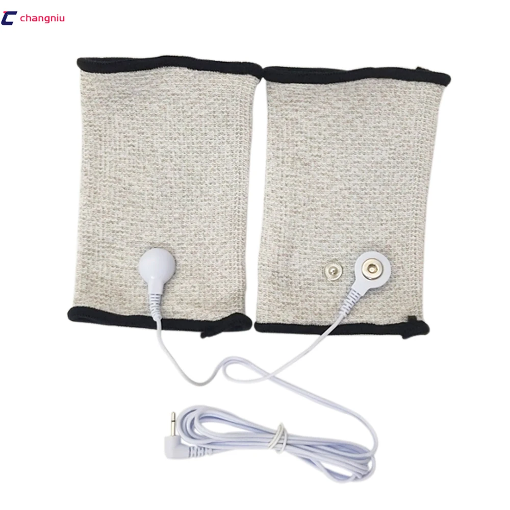 

1pair health care Silver fiber Electrode massage Wrist/knee/Socks,prevent rheumatism,electrode stimulation TENS/EMS accessories