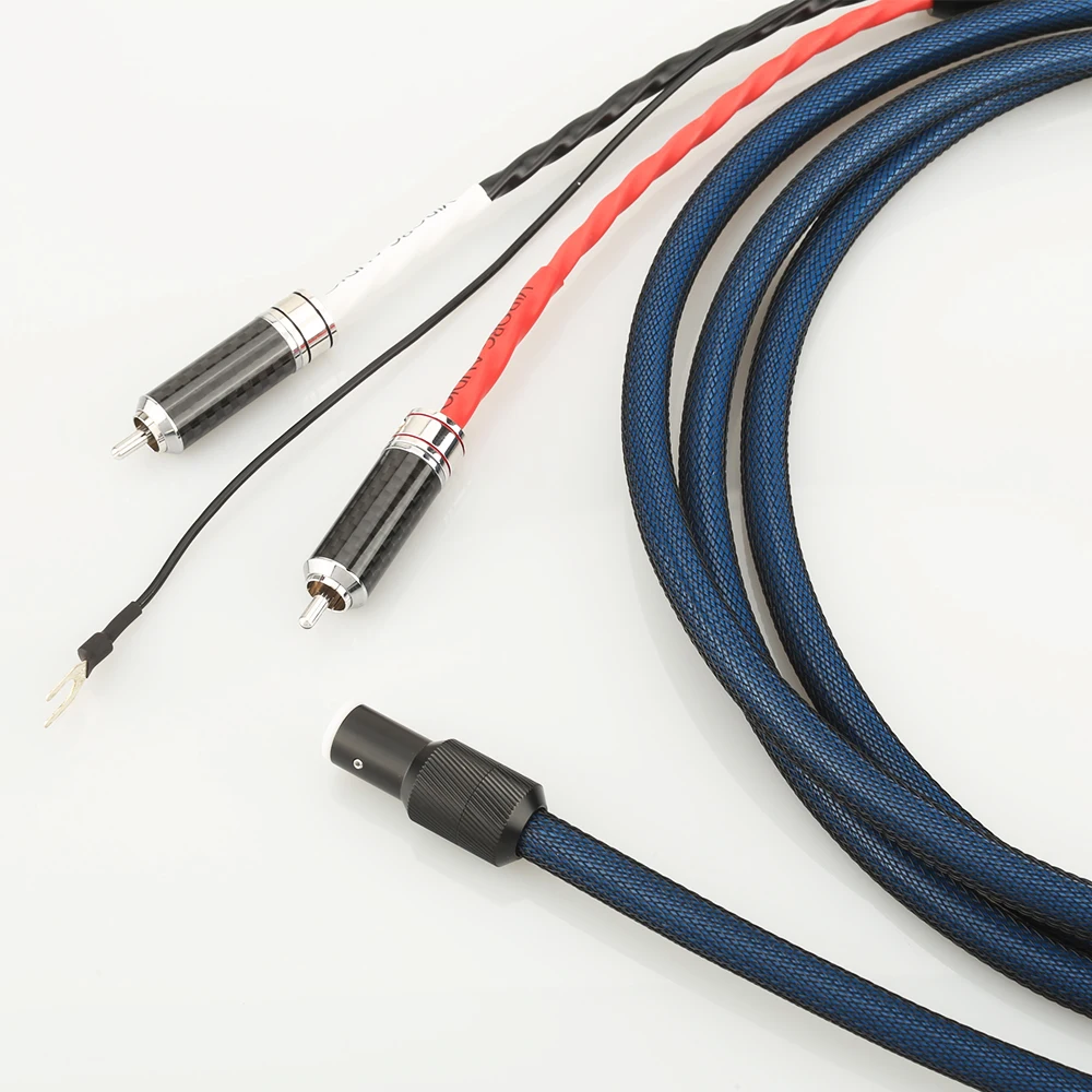 Viborg LC800 wire 5 pin xlr connector LP105G with rca audio speaker plug Tonearm (Phono) Cable | Электроника