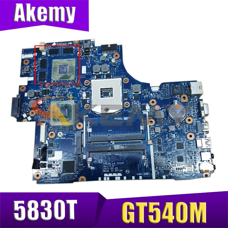 AKEMY MBRHK02001 MBRHK02001     Acer aspire 5830TG 5830T    P5LJ0 LA-7221P HM65 DDR3 GT540M GPU