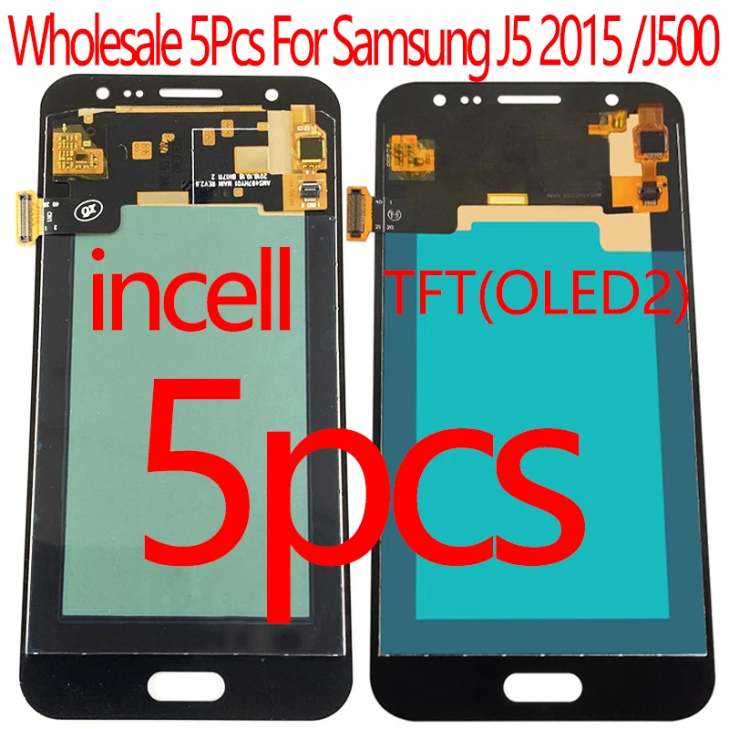 

Wholesale 5 Pcs/Lot incell for Samsung J5 2015 J500F J500 LCD screen display with touch assembly