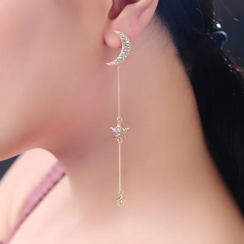 Модные серьги в виде капель для Для женщин Горячая асимметричных сплава с