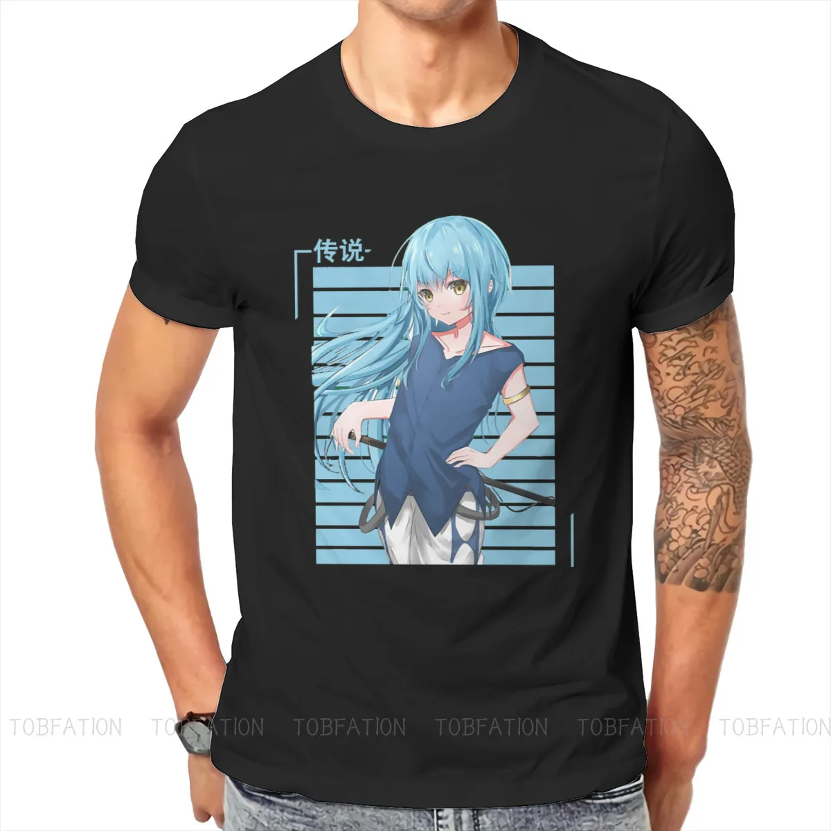 Модные футболки rimuru с рисунком из аниме I Time Get Reincarnated as a Slime мужские топы чистого