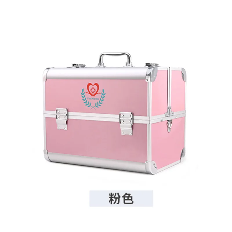 

Portable Medicine Chest Home First Aid Kit Outpatient Organizer Multi-layer Medical Box Aluminum Storage Box MJ7