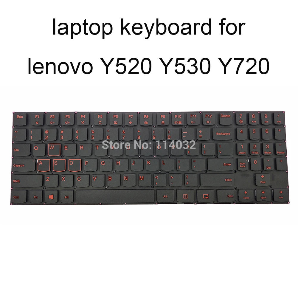 Клавиатура для ноутбука lenovo Y520 Y720 Y530 R720 с английской раскладкой|Клавиатуры
