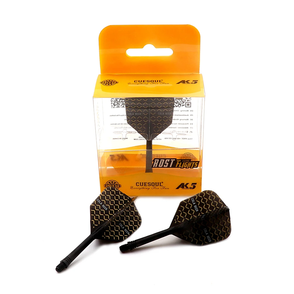 CUESOUL COLA BEER AK5 Integrated Dart Shaft Dart Flights Big Wing Shape Dart Shaft Length 28mm