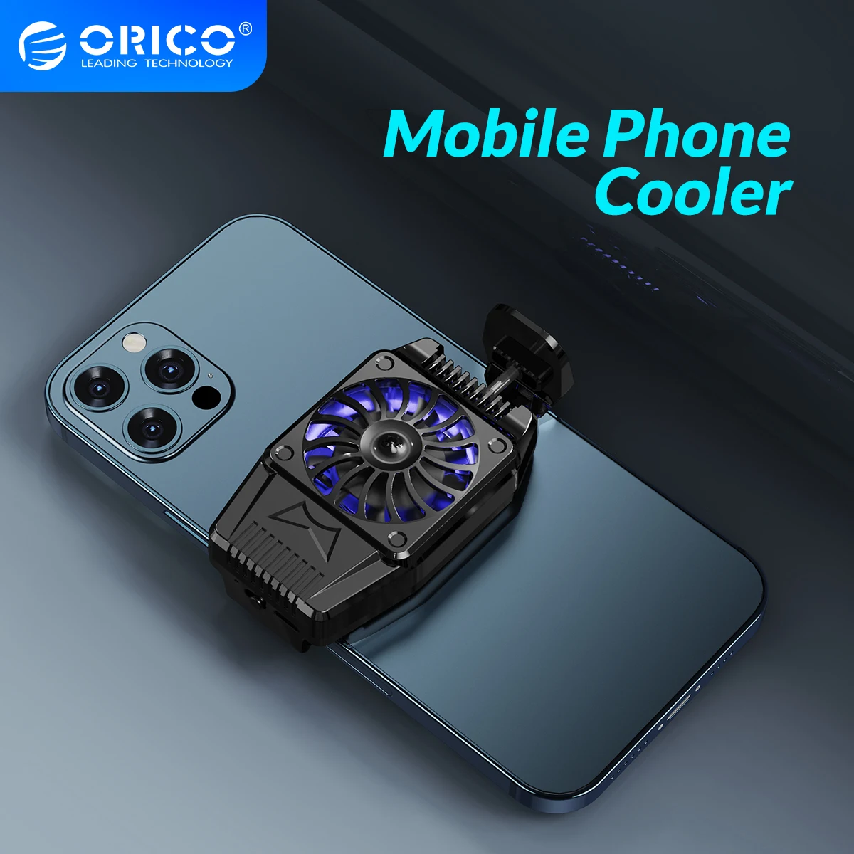 

ORICO Mobile Phone Radiator Cooling Fan Cooler PUBG Games Cooler for iPhone Samsung Xiaomi Cell Phone