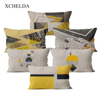 fur linen cushion cover pillowcase scandinavian style geometric nordic 3050 for sofa car bedroom throw pillow case
