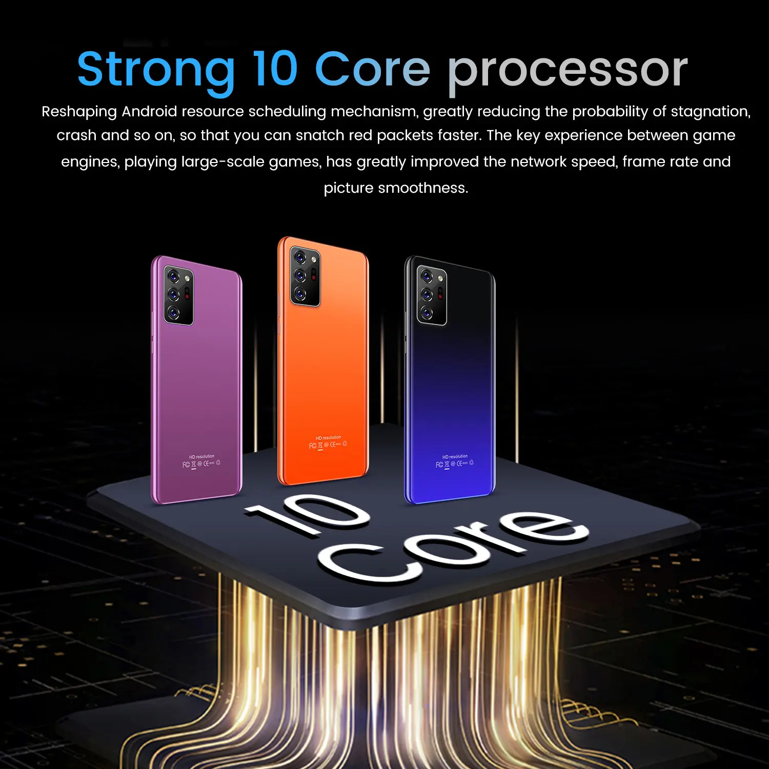 

Global Version Note30 Plus 6.1 Smartphone Global Unlock HD 8G+256GB Android 10.0 13+24MP Camera 4800mAh Big Battery Cell Phone