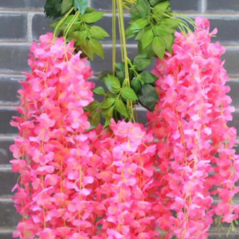 Искусственные цветы из виноградной лозы шелковая гирлянда арочное растение