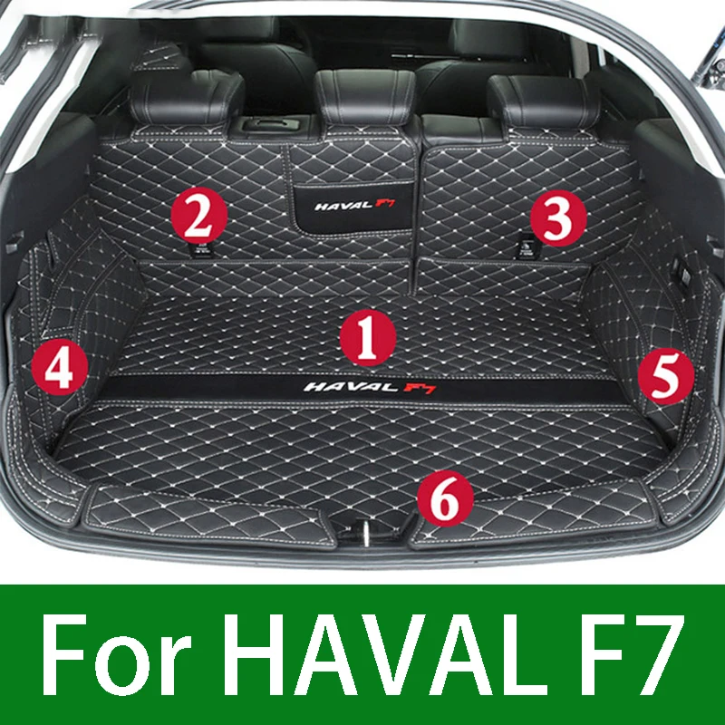 

Car Decoration Protection Carpet Leather Luggage Mat Waterproof Cover For Haval F7 F7X 2020 Interior Modification Accessories