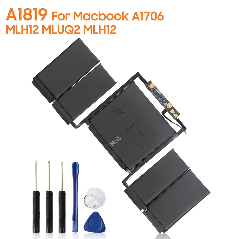 

Original Replacement Battery A1819 For Macbook A1706 MLH12 MLUQ2 Authentic Laptop Battery 4314mAh