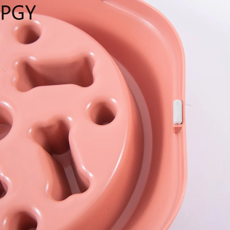 

New Pet Anti-pharyngeal Bowl Dog Bowl Dog Bowl Cat Bowl Teddy Law Fighting Bowl Cats and Dogs Slow Food Bowl Pet Supplies