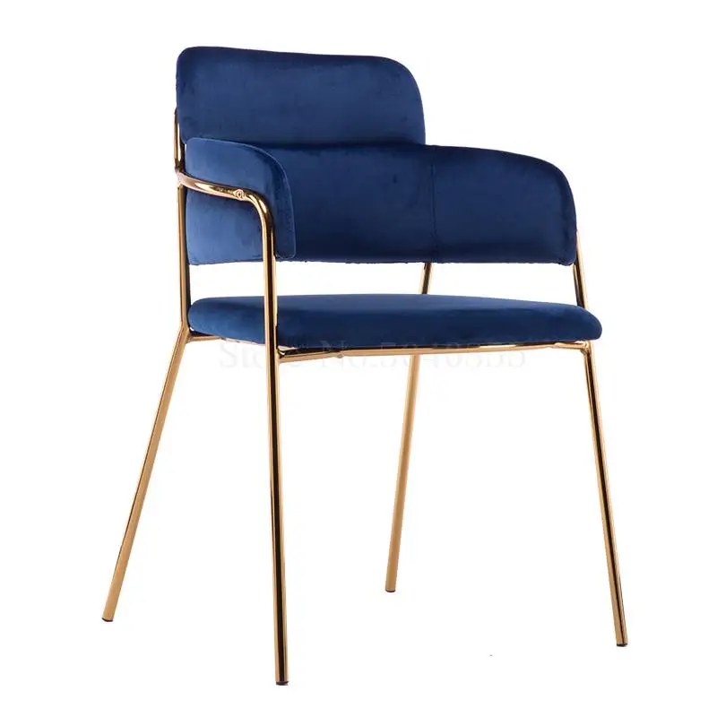 Обеденный стул в скандинавском стиле простой сетчатый красный для маникюра из