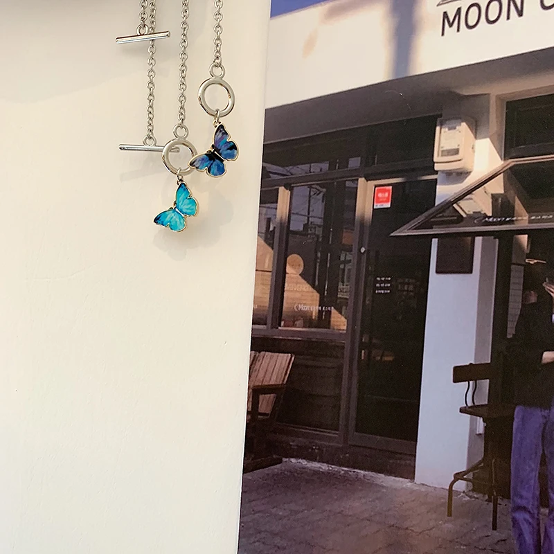 

[Peach Tea] Butterfly Couple Bracelet Ins Special-Interest Design Female Student Girlfriends Messenger Sister Boyfriend