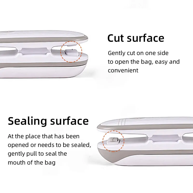 Вакуумный упаковщик пластиковых пакетов кухонный аппарат для герметизации с