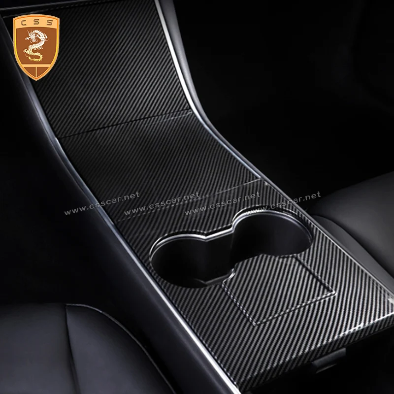 

Fit for 2016 Tesla Model 3 Central control cup panel 4-B with card slot ABS Plastic Cup Holder Accessories for Model three 2021