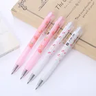 1 креативная гелевая ручка с фруктовым прессом, персиковая ручка-пресс, студенческие канцелярские принадлежности, ручка-вишня, офисные принадлежности, ручка для подписи