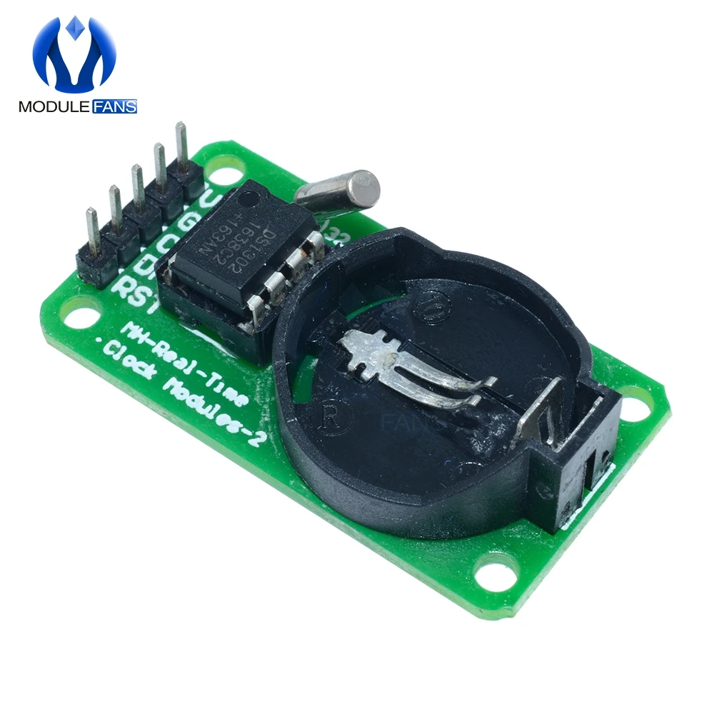 Модуль часов DS1302 в режиме реального времени 3 В 5 2 шт. для Arduino UNO с CR2032 AVR ARM PIC SMD Без