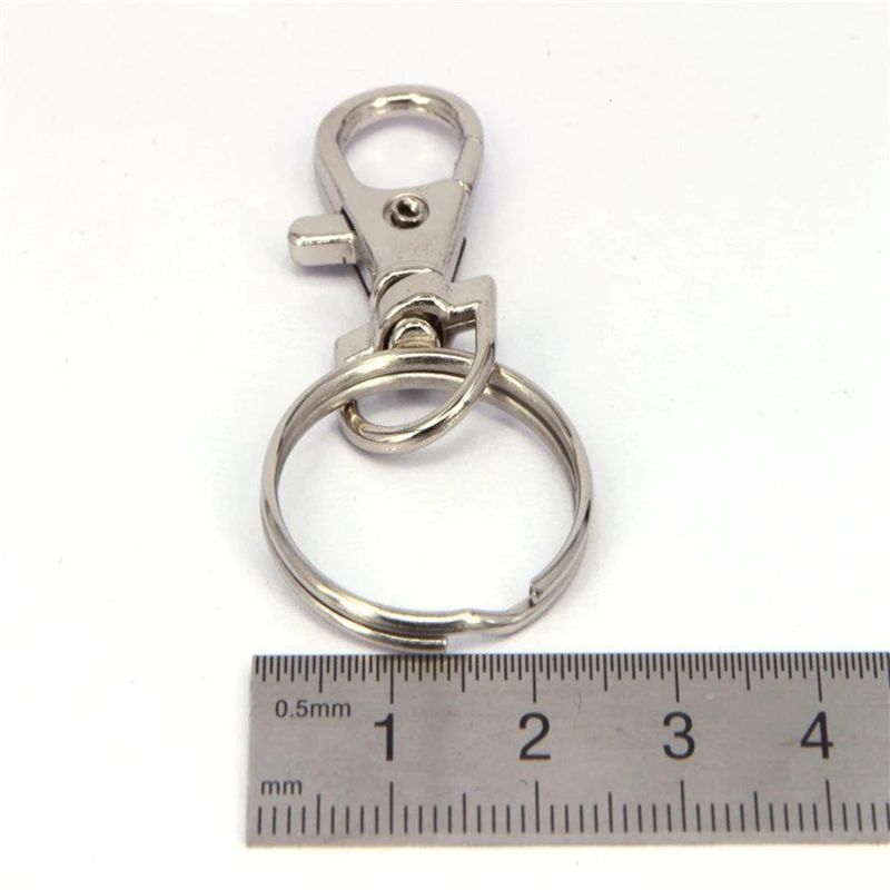 25PCS/Lot Small Removable Screw Caps Key Rings with Snap hooks Chain Zinc Alloy Material Climbing Accessories | Спорт и развлечения