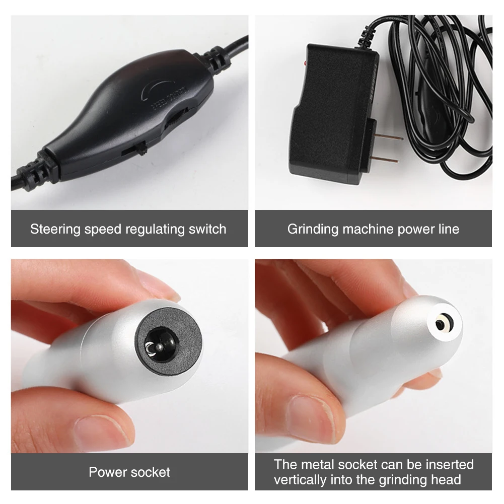 

Adjustable Speed Electric Nail File Set Machine Drill Professional Portable Manicure Tools Pedicure 18000 RPM Pen Shape Salon