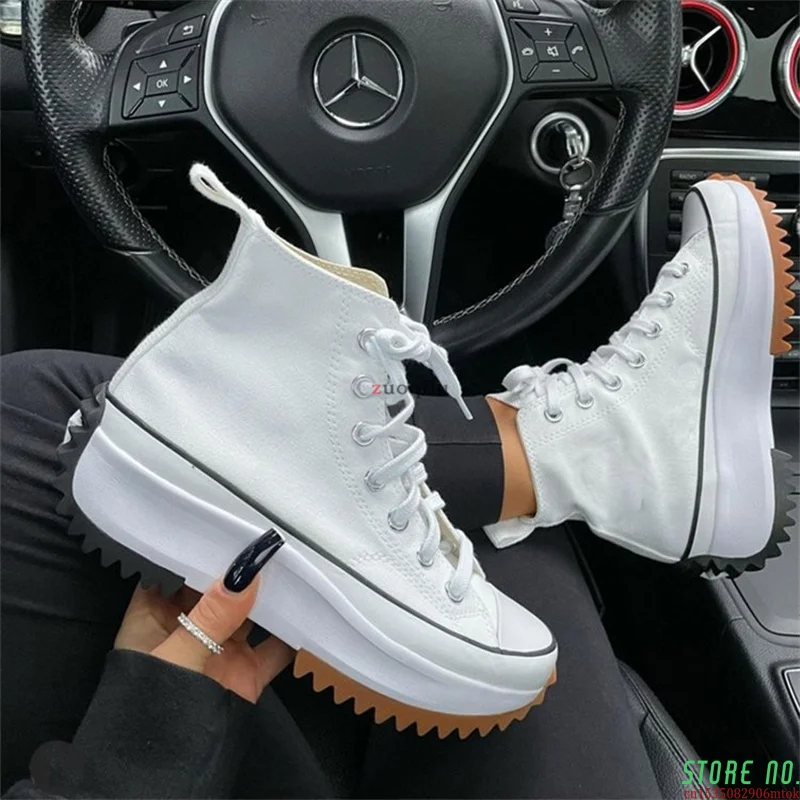 

Wedge Sneakers Platform Shoes White Casual Shoes Woman Fashion Height Increasing Ladies Shoes Woman Vulcanize Shoes