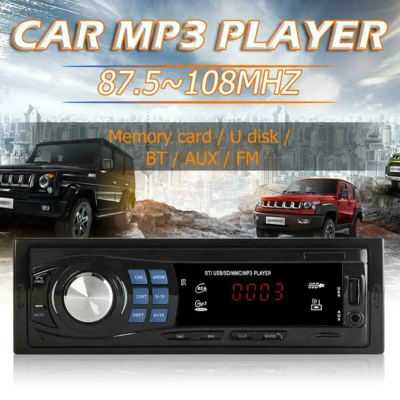 Автомагнитола SWM 8013 с Bluetooth 1 din мультимедийный проигрыватель 12 В FM-радио SD USB JSD-520 |