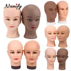 Голова куклы Nunify Мужская, реалистичный манекен темно-коричневого цвета с головой манникина, большой парик, 21 дюйм