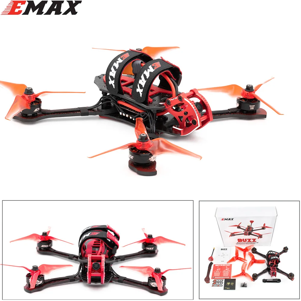 EMAX BUZZ Freestyle гоночный Дрон BNF/ PNP 1700 кв/2400 кв мотор с FrSky XM + приемник Квадрокоптер FPV