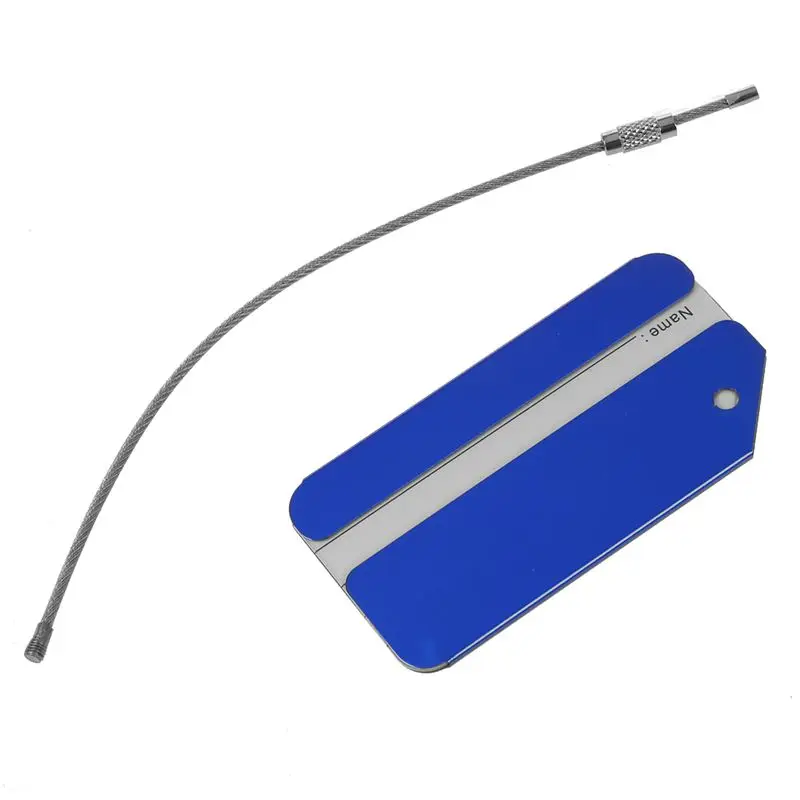 4 шт. Алюминиевый металлический дорожный Чемодан багажа адресные ярлыки для