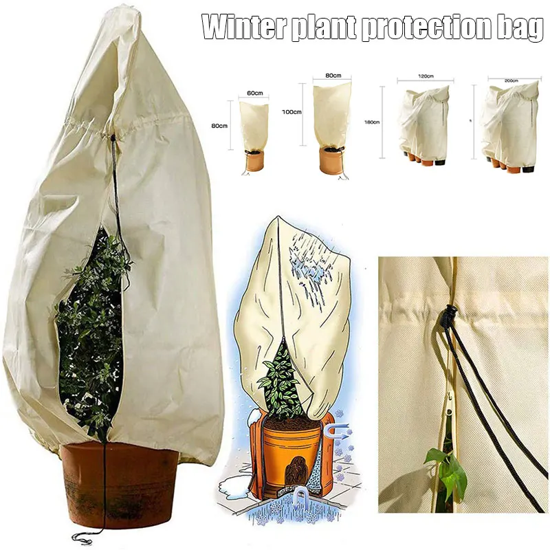 

Plant Cover Winter Warm Cover Tree Shrub Plant Protecting Bag Frost Protection for Yard Garden Plants Small Tree Hot