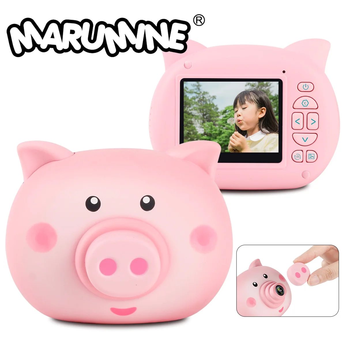 Marumine HD детский фотоаппарат Детская цифровая камера 12 0 Mega Piexl с 2 3 дюймовым экраном