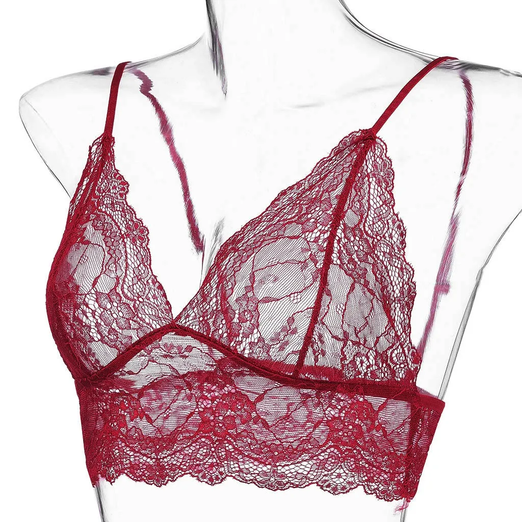 Женский однотонный кружевной бюстгальтер пуш ап размера плюс S 3XL укороченный
