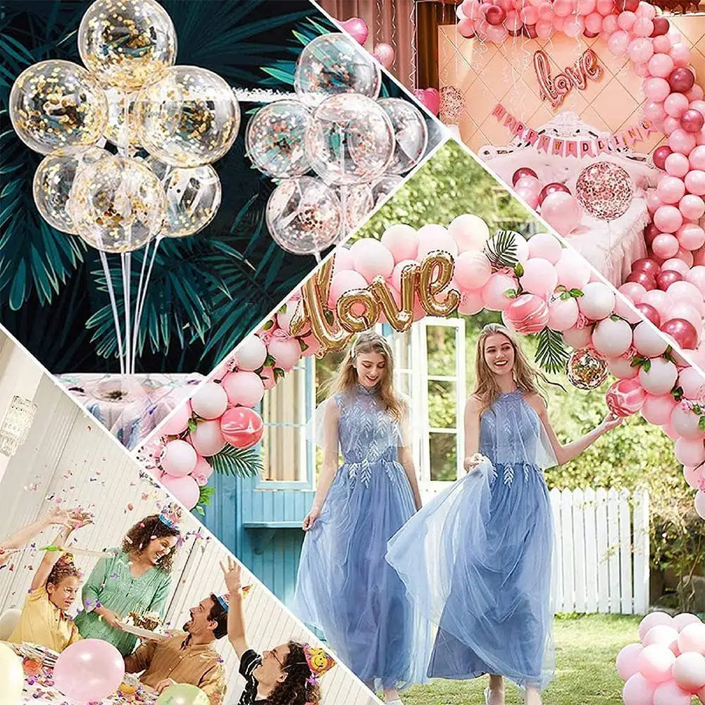 

Balloon Arch Kit 9FT Tall & 10Ft Wide Adjustable Balloon Fillable with Balloon Stand with Base 50Pcs Clips Set Water S7J1