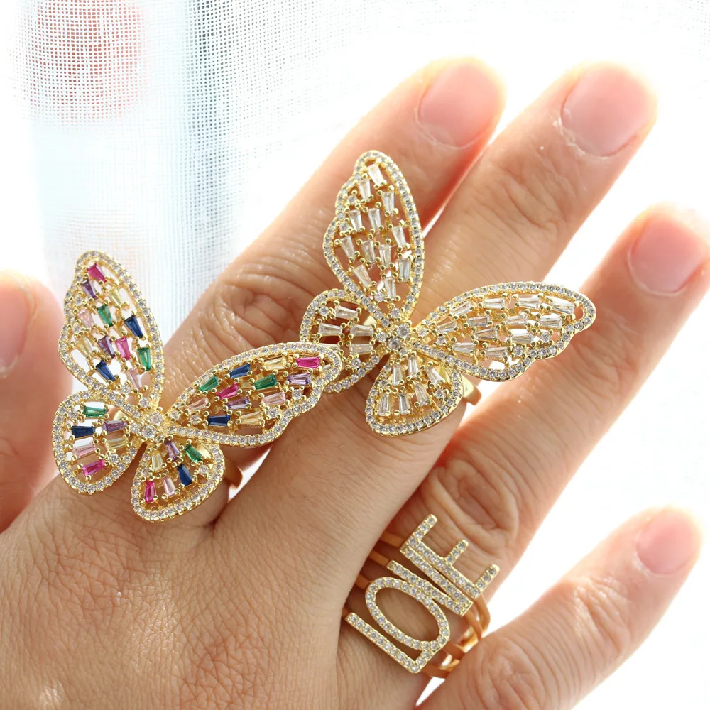 

Funmode Creative Gold Color Wedding Party Finger Ring for Women anillos mujer Wholesale FR115