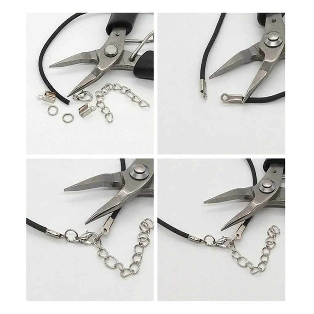 10 Grids DIY Findings And Beading Handmade Wires Pliers Necklace Materials Metal With Accessories Repair Tool Jewelry Making Kit | Украшения